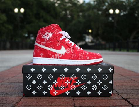 louis vuitton jordan 1 custom|Louis Vuitton jordan 1 release.